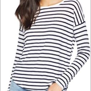 ⚡️Splendid Blue + Cream Stripe Longsleeve Size XS